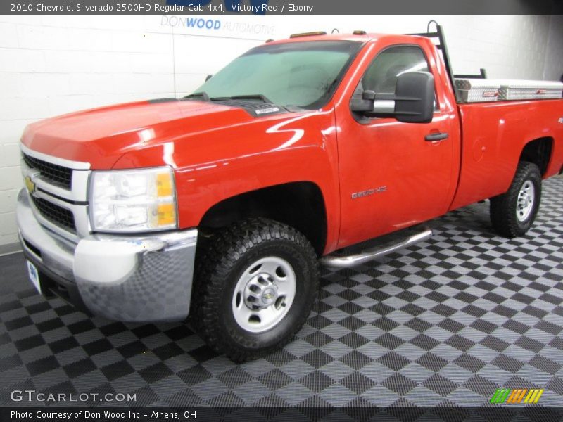 Victory Red / Ebony 2010 Chevrolet Silverado 2500HD Regular Cab 4x4