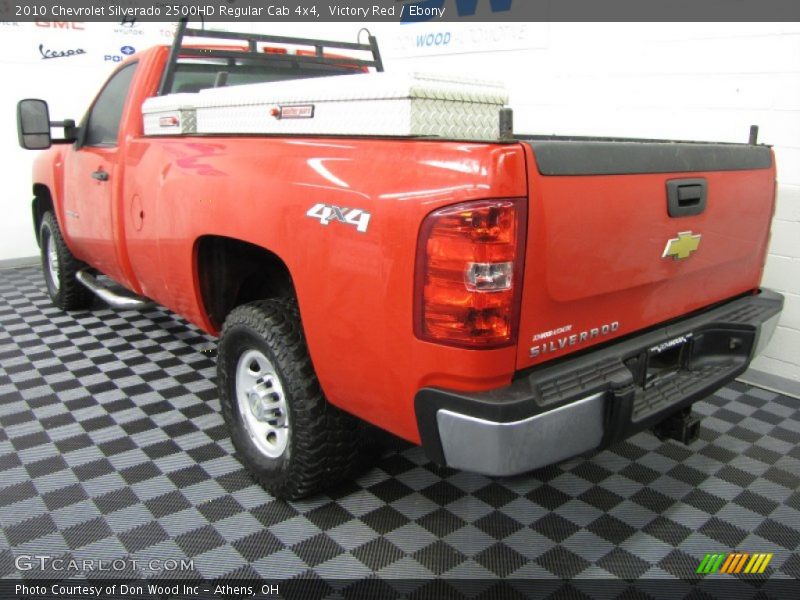 Victory Red / Ebony 2010 Chevrolet Silverado 2500HD Regular Cab 4x4