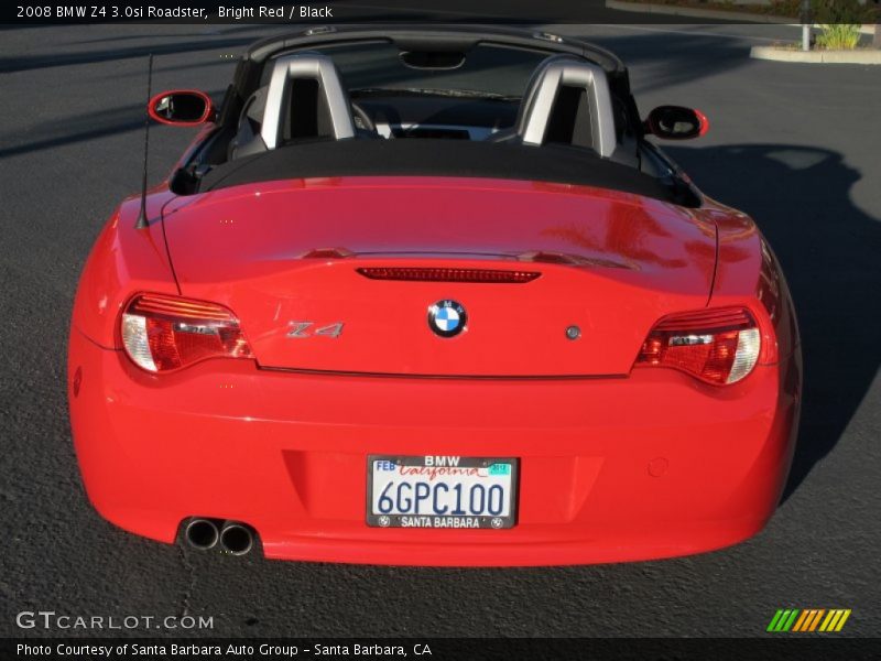 Bright Red / Black 2008 BMW Z4 3.0si Roadster