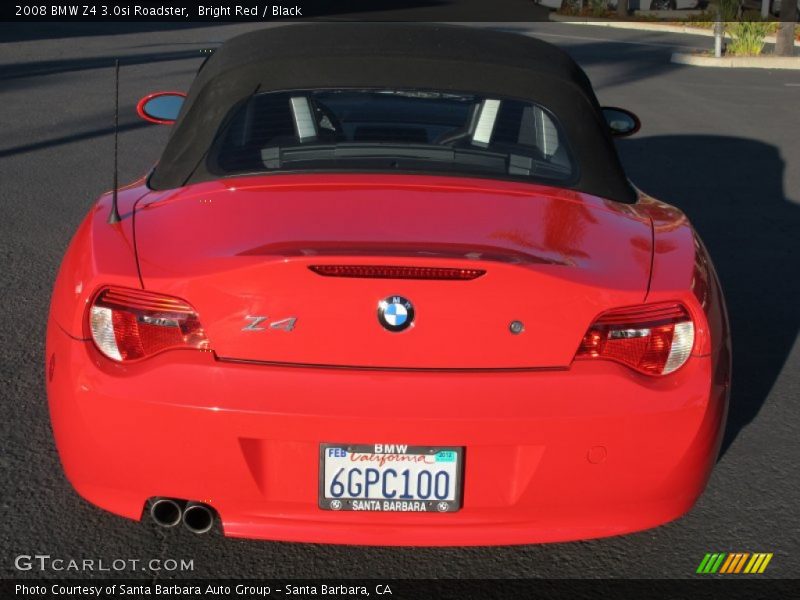 Bright Red / Black 2008 BMW Z4 3.0si Roadster