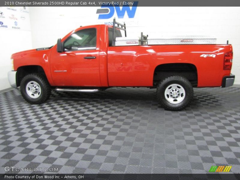 Victory Red / Ebony 2010 Chevrolet Silverado 2500HD Regular Cab 4x4