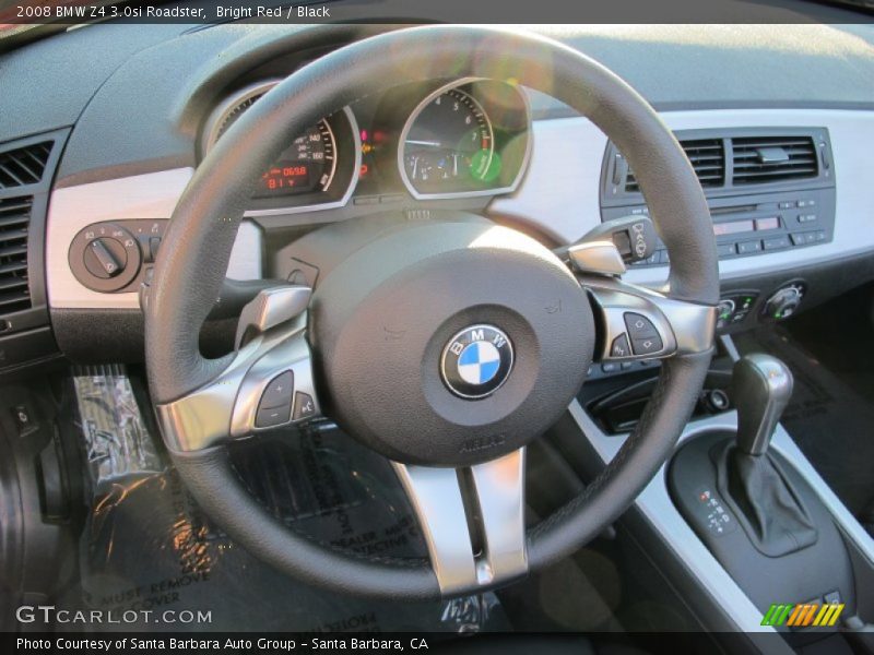 Bright Red / Black 2008 BMW Z4 3.0si Roadster