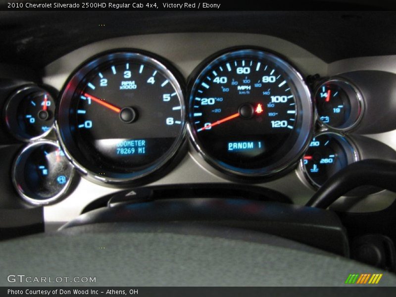 Victory Red / Ebony 2010 Chevrolet Silverado 2500HD Regular Cab 4x4