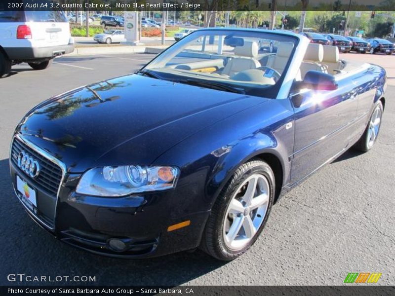 Moro Blue Pearl Effect / Beige 2007 Audi A4 3.2 quattro Cabriolet