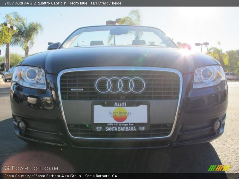 Moro Blue Pearl Effect / Beige 2007 Audi A4 3.2 quattro Cabriolet