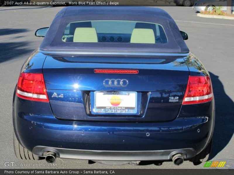 Moro Blue Pearl Effect / Beige 2007 Audi A4 3.2 quattro Cabriolet
