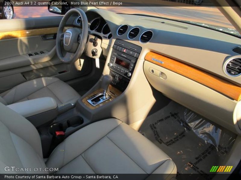 Moro Blue Pearl Effect / Beige 2007 Audi A4 3.2 quattro Cabriolet