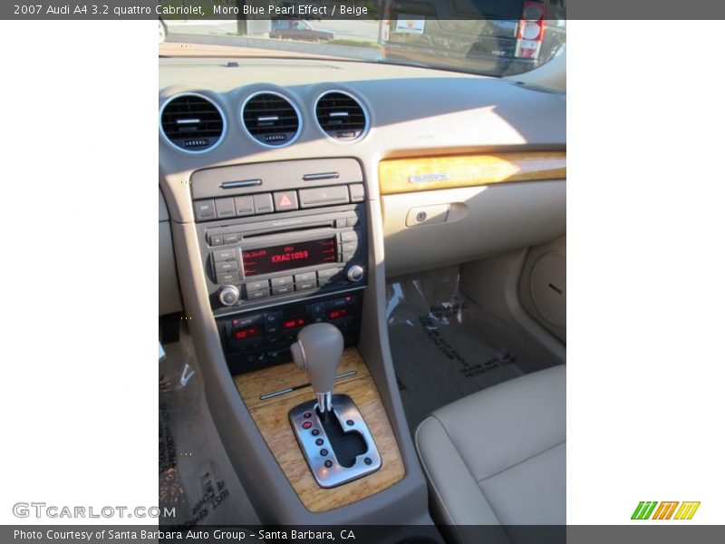 Moro Blue Pearl Effect / Beige 2007 Audi A4 3.2 quattro Cabriolet