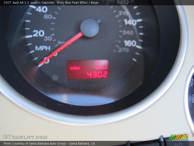Moro Blue Pearl Effect / Beige 2007 Audi A4 3.2 quattro Cabriolet