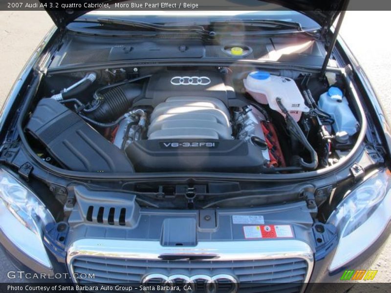 Moro Blue Pearl Effect / Beige 2007 Audi A4 3.2 quattro Cabriolet