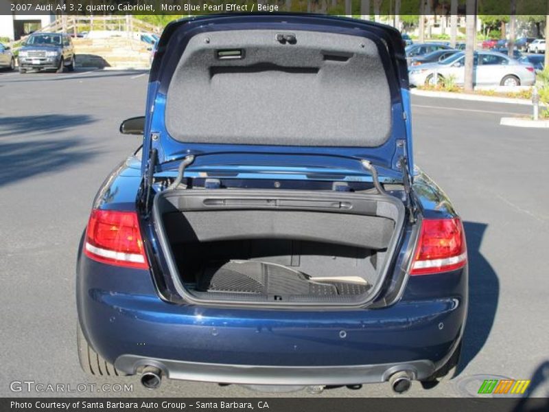 Moro Blue Pearl Effect / Beige 2007 Audi A4 3.2 quattro Cabriolet