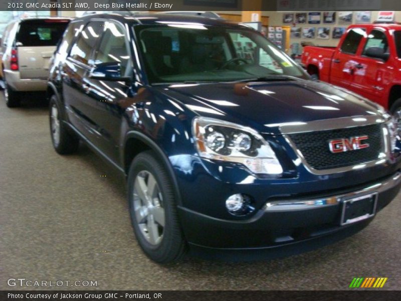 Deep Blue Metallic / Ebony 2012 GMC Acadia SLT AWD