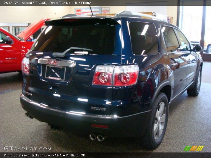 Deep Blue Metallic / Ebony 2012 GMC Acadia SLT AWD