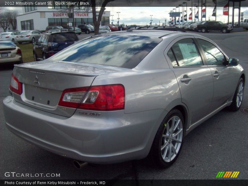 Quick Silver / Black 2012 Mitsubishi Galant SE