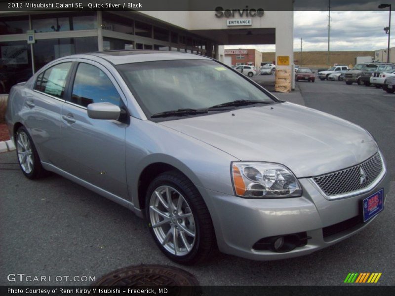 Quick Silver / Black 2012 Mitsubishi Galant SE