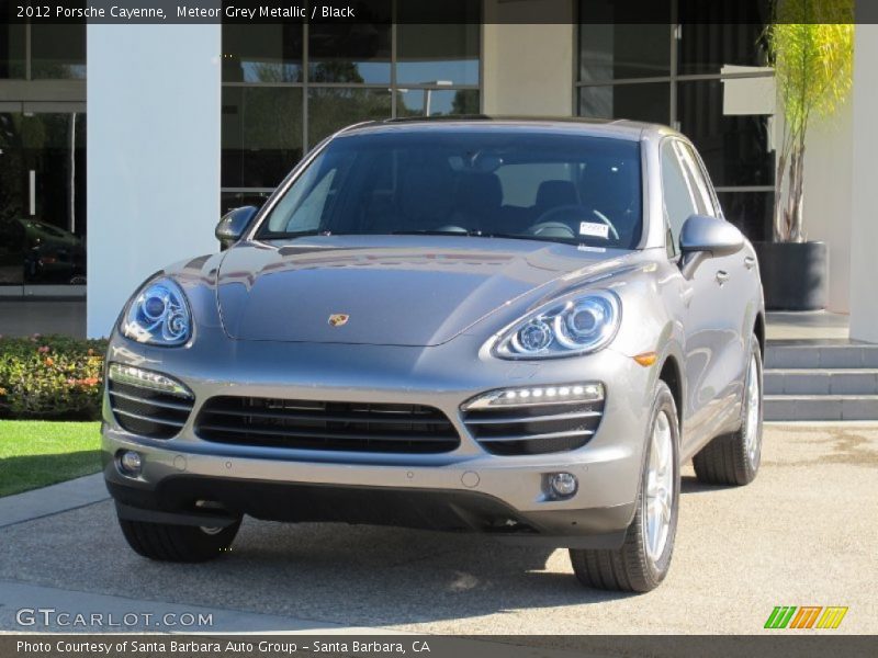 Meteor Grey Metallic / Black 2012 Porsche Cayenne