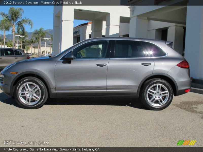 Meteor Grey Metallic / Black 2012 Porsche Cayenne