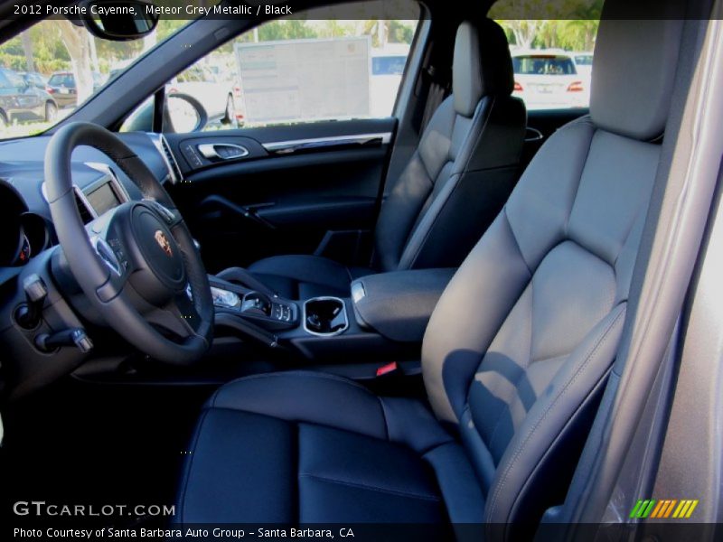 Meteor Grey Metallic / Black 2012 Porsche Cayenne