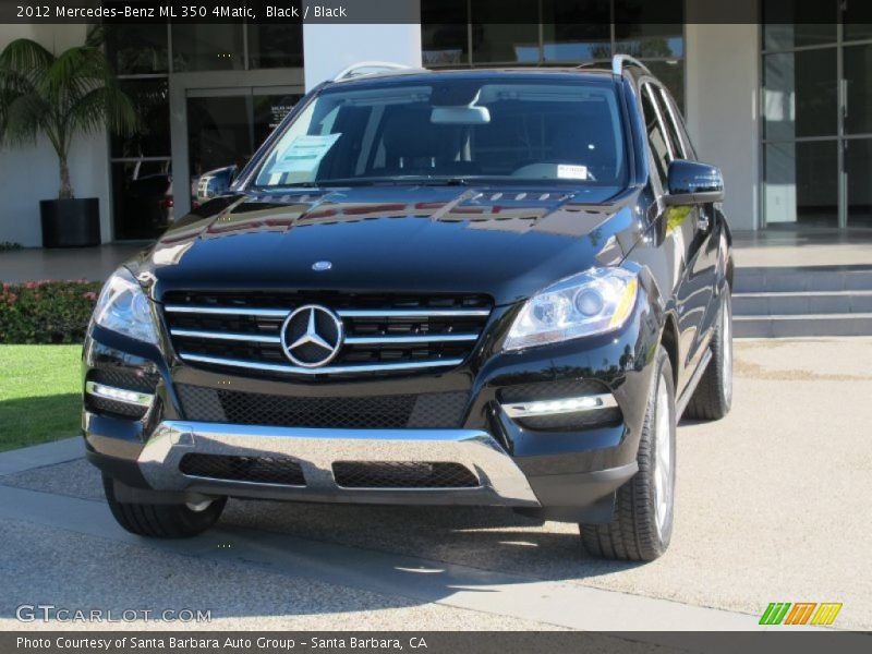 Black / Black 2012 Mercedes-Benz ML 350 4Matic