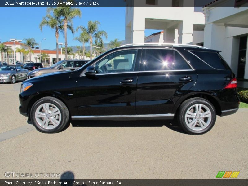 Black / Black 2012 Mercedes-Benz ML 350 4Matic