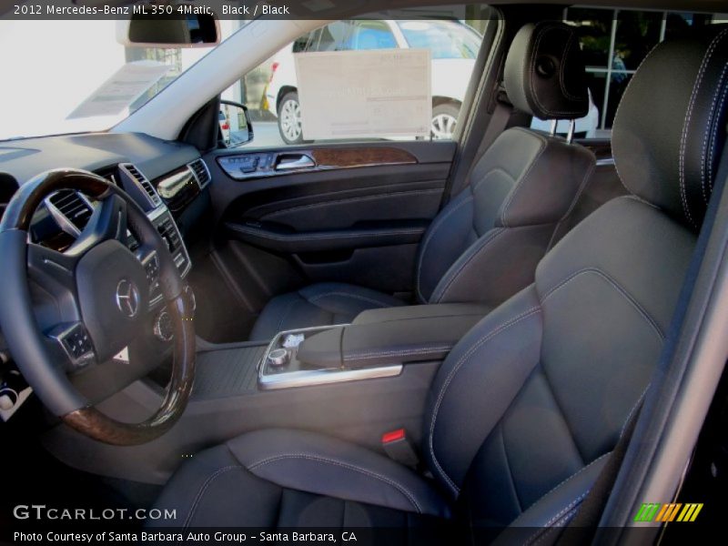 Black / Black 2012 Mercedes-Benz ML 350 4Matic