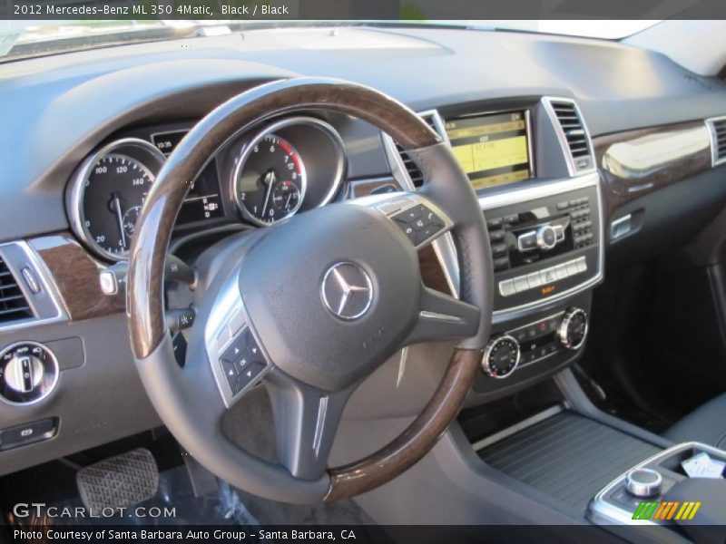 Black / Black 2012 Mercedes-Benz ML 350 4Matic