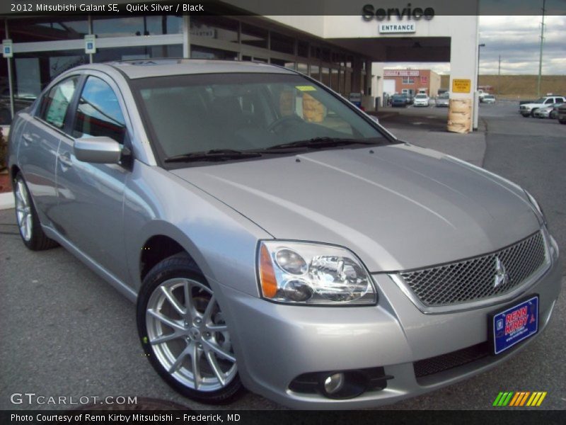 Quick Silver / Black 2012 Mitsubishi Galant SE