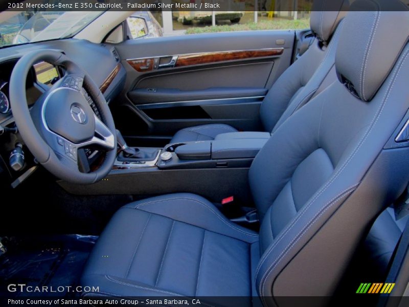 Palladium Silver Metallic / Black 2012 Mercedes-Benz E 350 Cabriolet