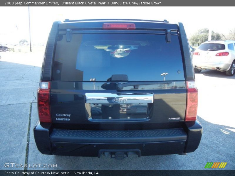 Brilliant Black Crystal Pearl / Dark Slate Gray/Saddle Brown 2008 Jeep Commander Limited