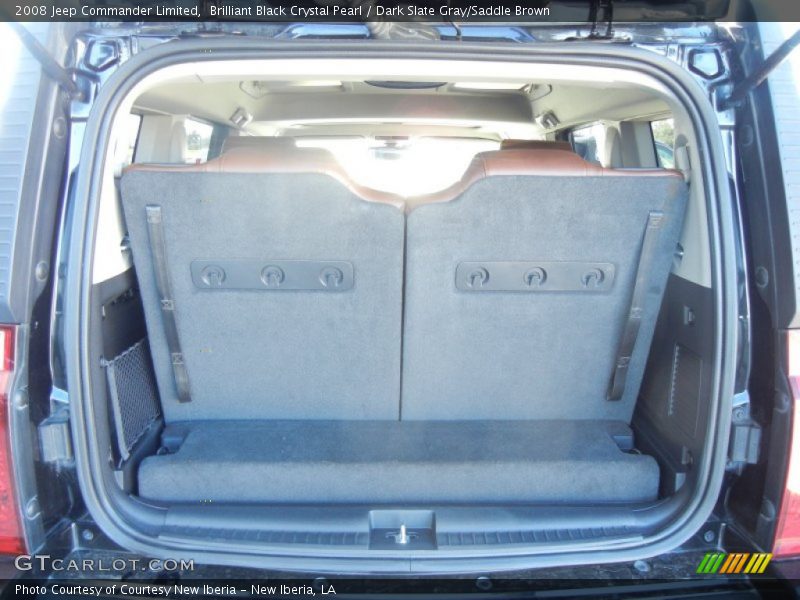 Brilliant Black Crystal Pearl / Dark Slate Gray/Saddle Brown 2008 Jeep Commander Limited