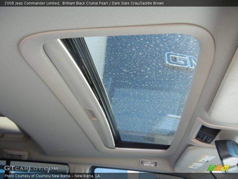 Brilliant Black Crystal Pearl / Dark Slate Gray/Saddle Brown 2008 Jeep Commander Limited