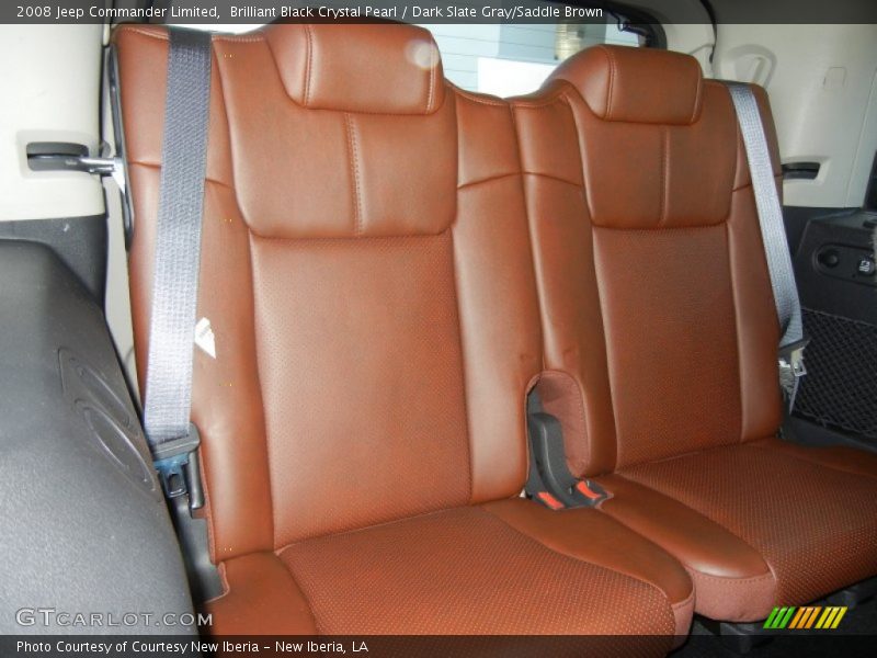 Brilliant Black Crystal Pearl / Dark Slate Gray/Saddle Brown 2008 Jeep Commander Limited