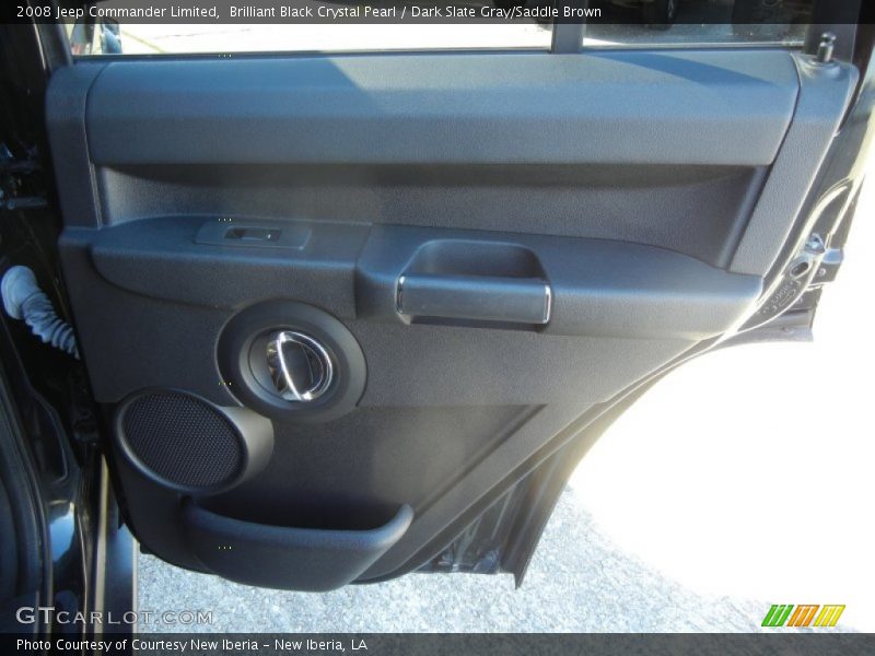 Brilliant Black Crystal Pearl / Dark Slate Gray/Saddle Brown 2008 Jeep Commander Limited