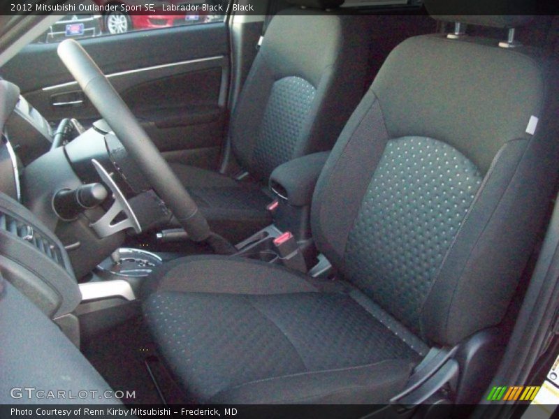  2012 Outlander Sport SE Black Interior