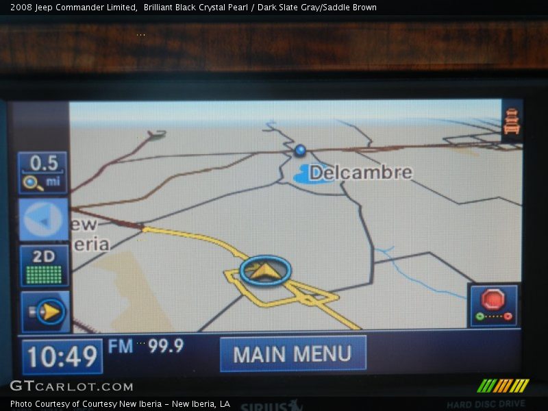 Brilliant Black Crystal Pearl / Dark Slate Gray/Saddle Brown 2008 Jeep Commander Limited