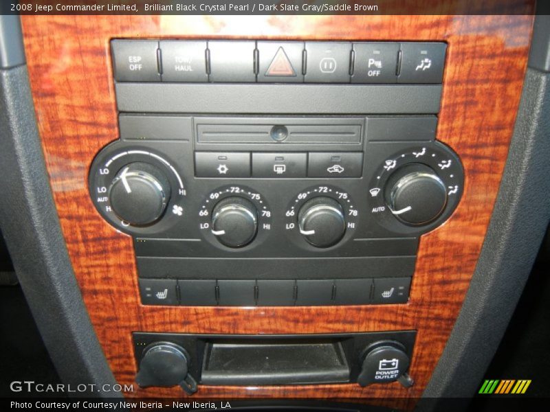 Brilliant Black Crystal Pearl / Dark Slate Gray/Saddle Brown 2008 Jeep Commander Limited