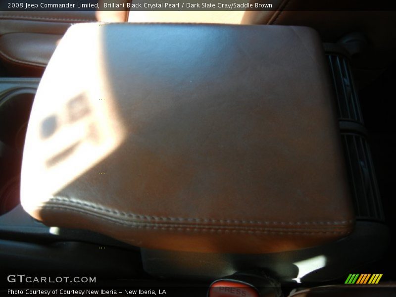 Brilliant Black Crystal Pearl / Dark Slate Gray/Saddle Brown 2008 Jeep Commander Limited
