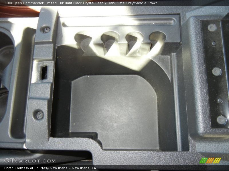 Brilliant Black Crystal Pearl / Dark Slate Gray/Saddle Brown 2008 Jeep Commander Limited