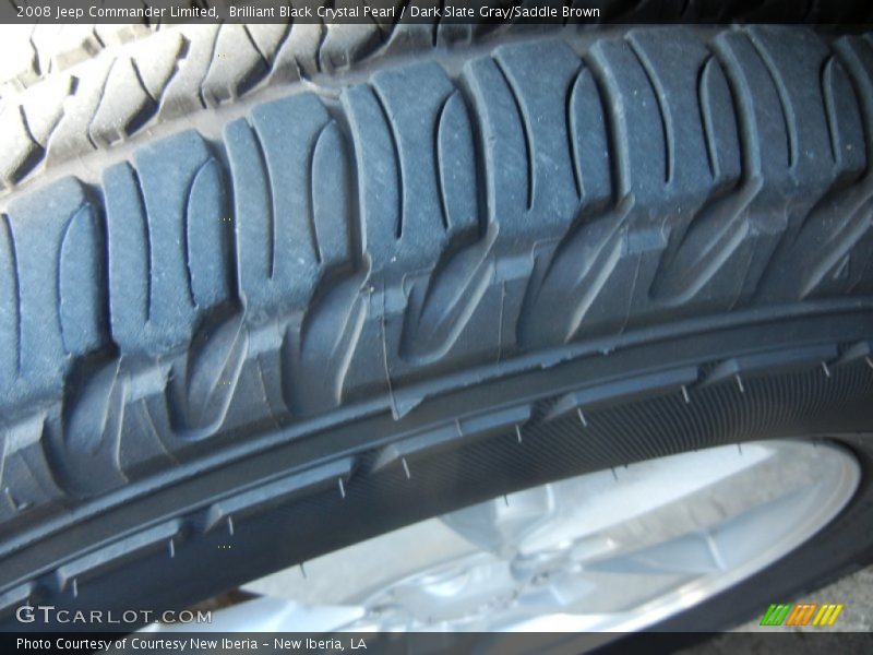 Brilliant Black Crystal Pearl / Dark Slate Gray/Saddle Brown 2008 Jeep Commander Limited