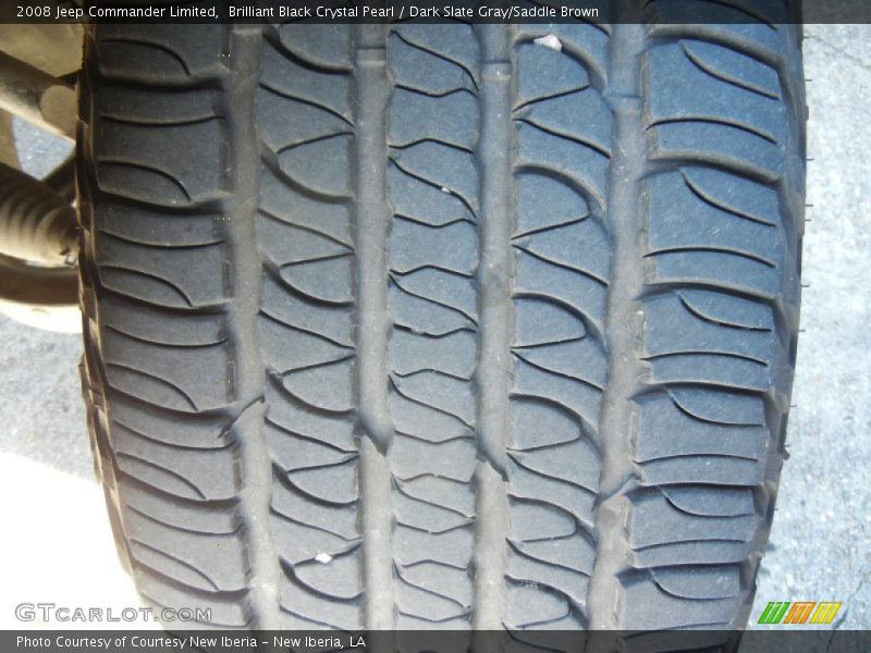 Brilliant Black Crystal Pearl / Dark Slate Gray/Saddle Brown 2008 Jeep Commander Limited