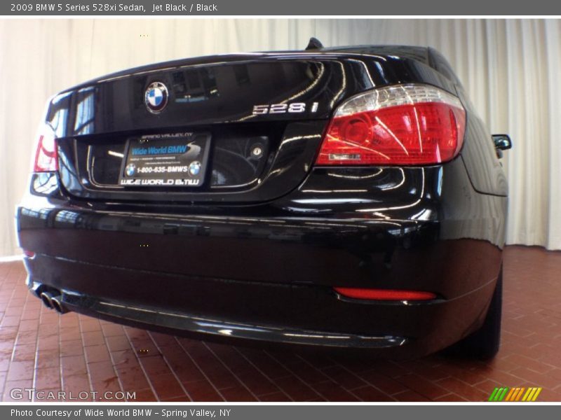 Jet Black / Black 2009 BMW 5 Series 528xi Sedan