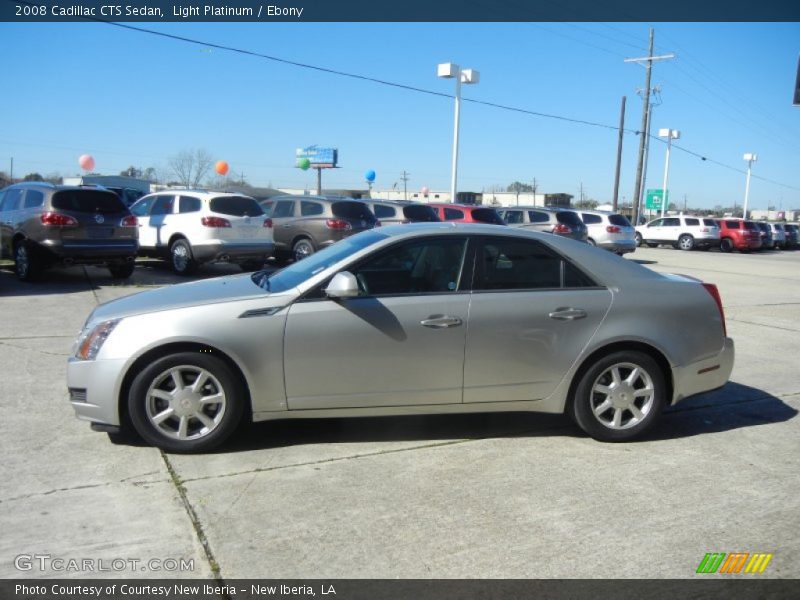 Light Platinum / Ebony 2008 Cadillac CTS Sedan