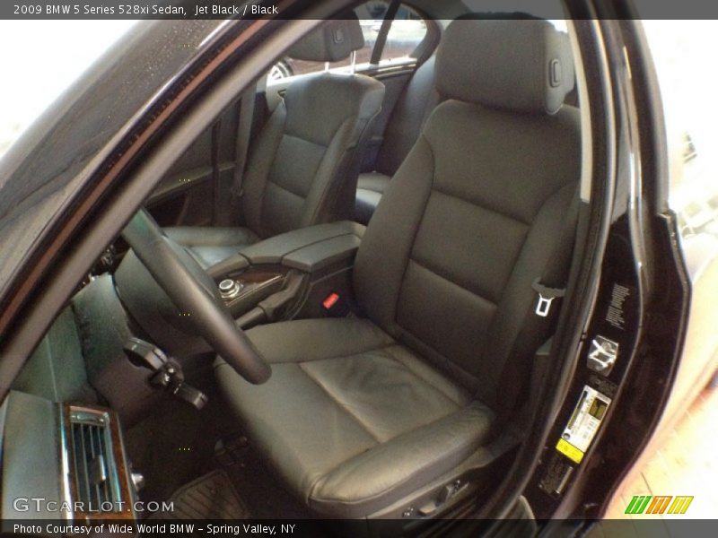 Jet Black / Black 2009 BMW 5 Series 528xi Sedan