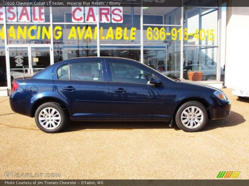 Imperial Blue Metallic / Ebony 2010 Chevrolet Cobalt LT Sedan