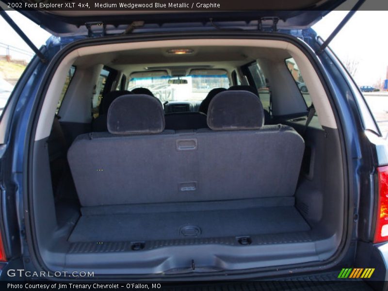 Medium Wedgewood Blue Metallic / Graphite 2002 Ford Explorer XLT 4x4
