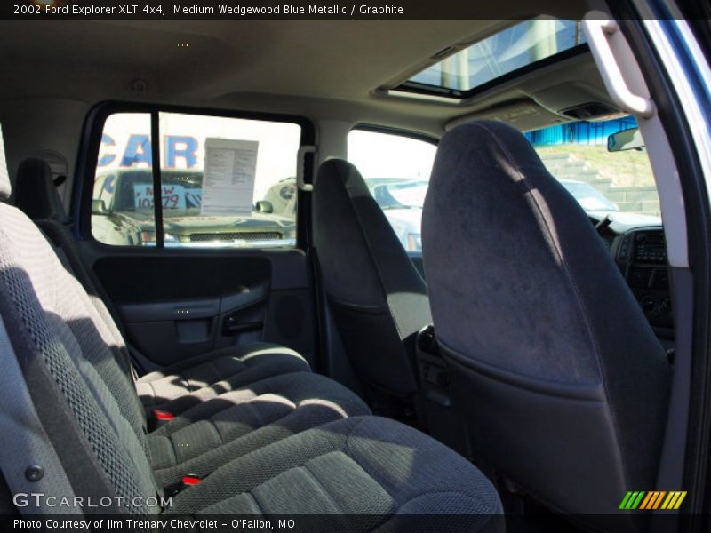 Medium Wedgewood Blue Metallic / Graphite 2002 Ford Explorer XLT 4x4
