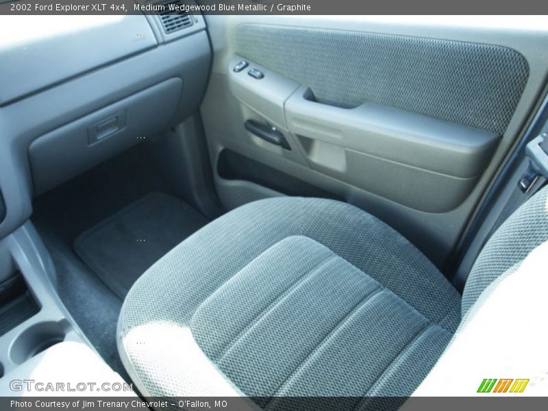 Medium Wedgewood Blue Metallic / Graphite 2002 Ford Explorer XLT 4x4