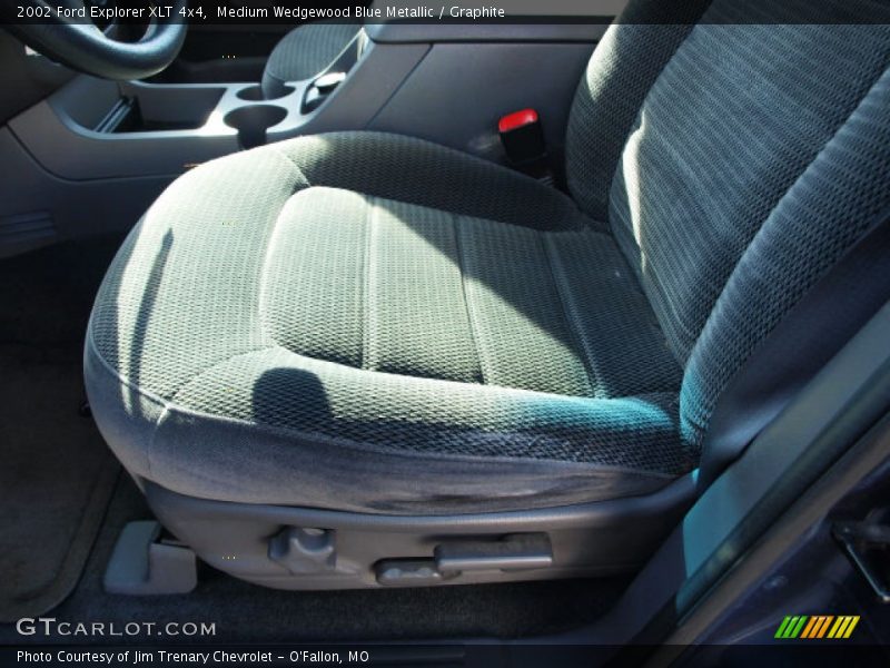 Medium Wedgewood Blue Metallic / Graphite 2002 Ford Explorer XLT 4x4