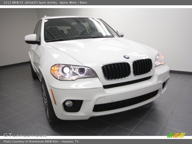 Alpine White / Black 2012 BMW X5 xDrive35i Sport Activity