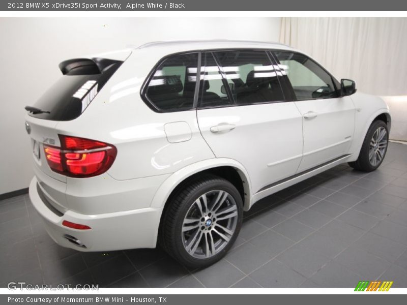 Alpine White / Black 2012 BMW X5 xDrive35i Sport Activity